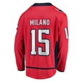 thumbnail image 3 of Men's Fanatics Sonny Milano Red Washington Capitals Home Breakaway Jersey, 3 of 3