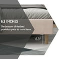 thumbnail image 6 of alazyhome Full Size Upholstered Platform Bed Frame, Easy Assemble, Beige, 6 of 6