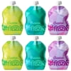 ChooMee SnakPack TropiColor Reusable Baby Food Storage Pouches, 8 oz, 6 CT