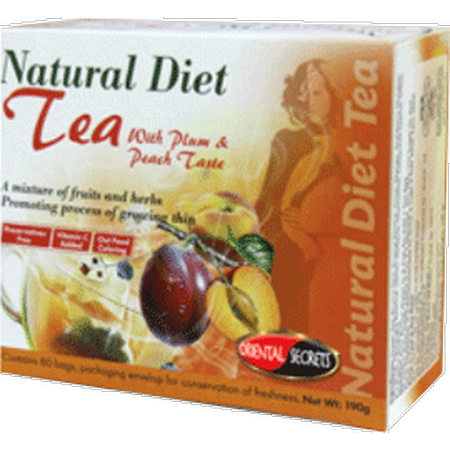 Sodot Hamizrach Kosher Natural Diet Tea with Plum & Peach Taste - 80 Tea