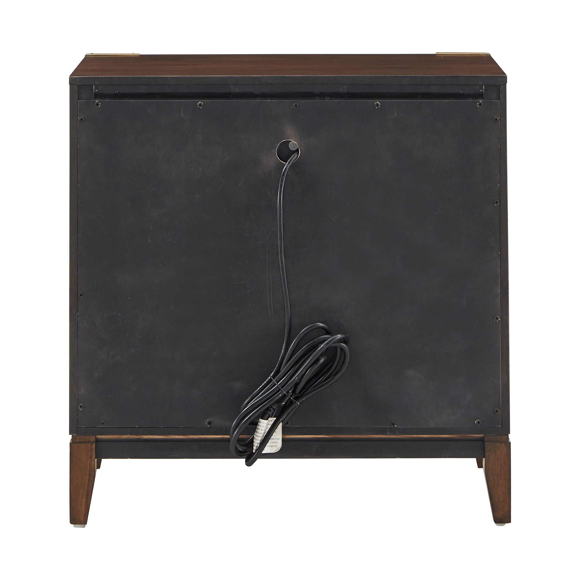 Weston Home Julius 26" Wide 2-Drawer Campaign Nightstand
