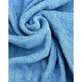 thumbnail image 5 of Marquess Terry Cloth Robes for Men All Cotton Blue Bathrobe, Luxury Shower Robe Long Shawl Collar,, 5 of 7
