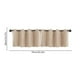 thumbnail image 3 of Cortinas opacas Qnjujn para cocina, cenefa de 35 cm de largo, con textura para ventana, para cocina, baño y lavandería, con ojales superiores en beige., 3 of 8