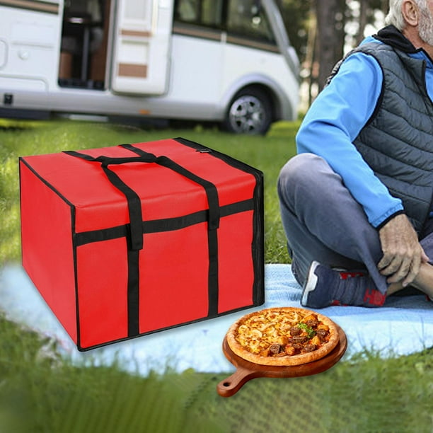 Mochila Térmica Para Repartidores De Pizza: Bolsa Aislante Expandible Para Llevar, Con Tableros De Soporte, Ideal Para Delivery, Picnic O Senderismo (Gran Capacidad)