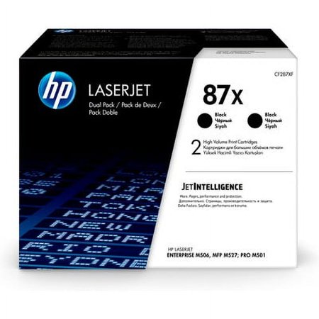 UPC: 0190780576083 | HP 87X (CF287XD) Toner Cartridges – Black High Yield (2 pack)