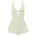 thumbnail image 6 of Adored by Adore Me Women's Ophelia Lace and Mesh Romper, Sizes S-3X, 6 of 7