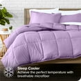 thumbnail image 3 of Bare Home 5-Piece Bed-in-a-Bag - Twin, Lavender with White Sheet Set, 3 of 8