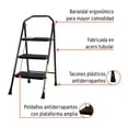 thumbnail image 2 of Truper Escalera Tubular, Plegable, 3 peldaños, 2 of 4