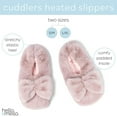 thumbnail image 2 of Hello Mello Cuddlers Heated Slippers Feet Warmers Shoes, Lilac Large/X-Large (Women's), 2 of 8
