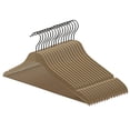 thumbnail image 2 of Nahanco 17” NAHANCO SlimLine Wooden Suit Hanger With Pant Bar - Raw W Gunmetal, 2 of 6