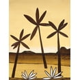 thumbnail image 2 of Unknown 12x14 White Modern Wood Framed Museum Art Print Titled - Palm Trees, 2 of 4