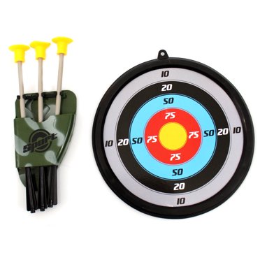 Military Action Crossbow Toy Set With Scope & Suction Cup Arrows - Kids Archery Target Game