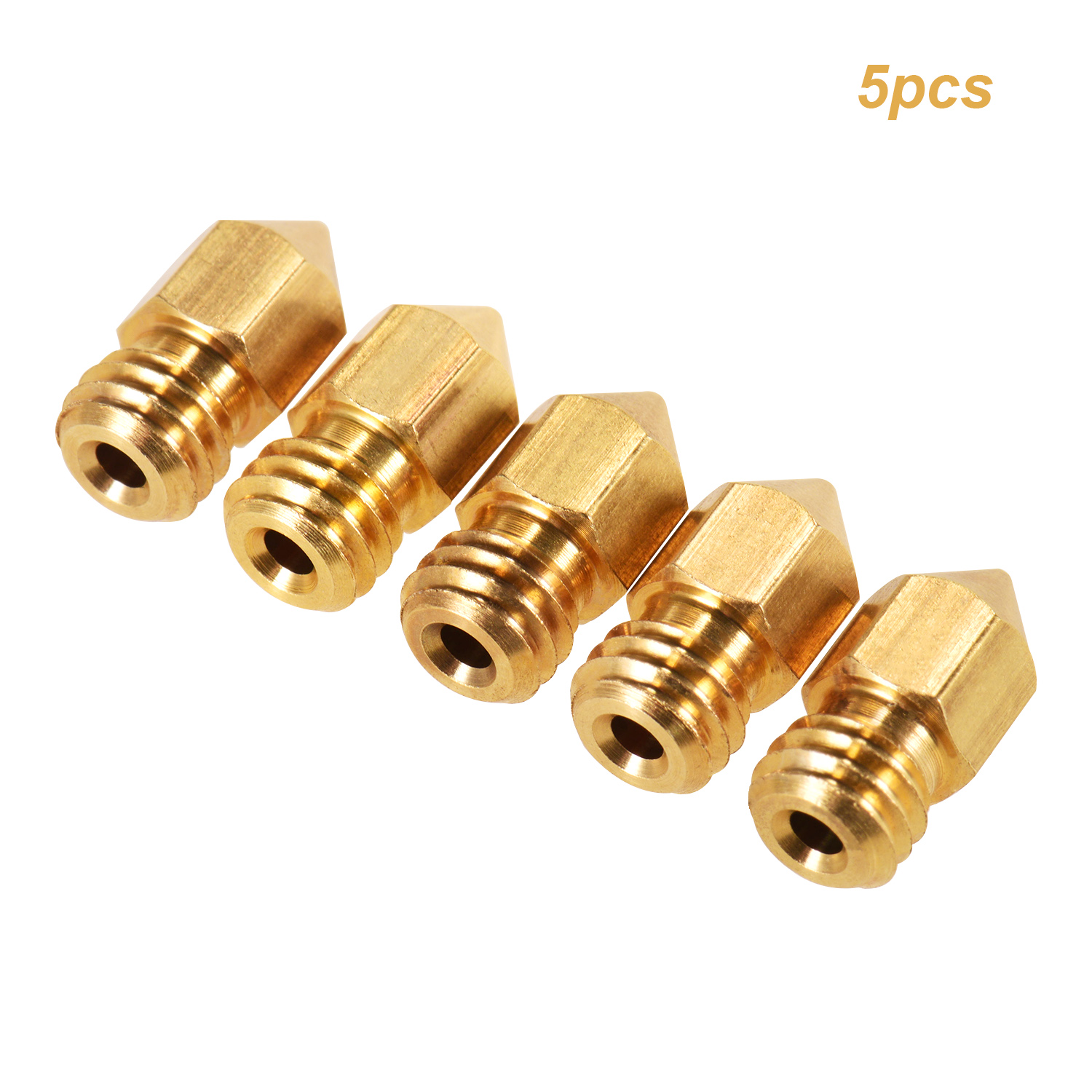 10 pcs 0.4mm Copper Extruder Nozzle M6 for 1.75mm Consumable CA NEW