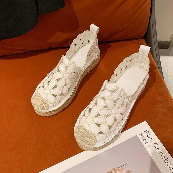 Casual Mujer Zapato Tenis Mujer Pisos Punta Redonda Suave Otoño Lino Vestido Transpirable Nuevo Otoño Lino Tejido Con Cordones Ocio Fisher37 Gao Jinjia LED