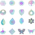 thumbnail image 6 of 40pcs 2 Colors 5 Styles Ion Plating Stainless Steel Rainbow Filigree Big Pendants Butterfly Peacock Dragonfly, 6 of 8