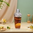 thumbnail image 1 of Coctelera de vidrio con colador, báscula de 600ml para hacer Martini, botella mezcladora de té helado, vasos mezcladores transparentes para fiesta en BLESIY Cocteleras, 1 of 8