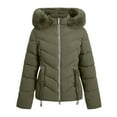 thumbnail image 5 of WMTBSRSW Women's Down Jacket Winter Warm Quilted Jackets Fashion Slim Fit Puffer Coats Ladies Lightweight Jackets with PlushTrim Hood, 5 of 5