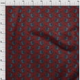 thumbnail image 3 of oneOone Cotton Poplin Dark Red Fabric Bird Block Sewing Material Print Fabric By The Yard 42 Inch Wide, 3 of 4