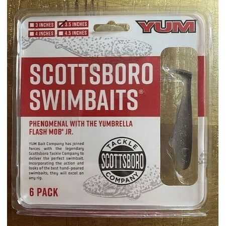 YUM SCOTTSBORO 3.5IN MINNOW-RAINBOW SHAD