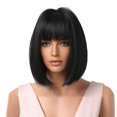 thumbnail image 1 of Bobo Head hombro peluca de pelo corto conjunto completo, 1 of 2