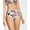 In The Groove Black Multi, variant on Womens Juniors Side Tie High Waist Swim Bottom Separates