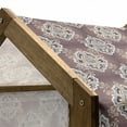 thumbnail image 4 of Vintage Pet House, Botanical Old Fashioned Motifs in Retro Colors Nature Inspired Ornamental Petals, Outdoor & Indoor Portable Dog Kennel with Pillow and Cover, 5 Sizes, Multicolor, by Ambesonne, 4 of 4