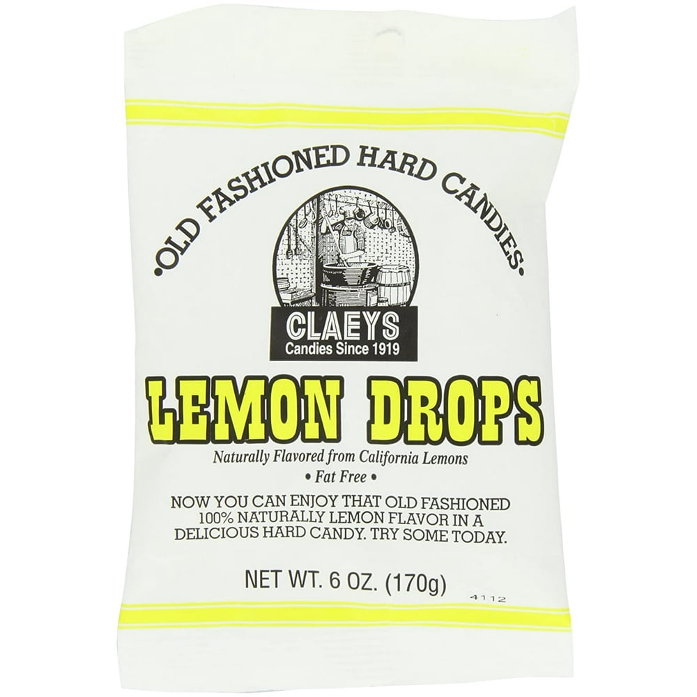 Claeys Candies Lemon Drops Old Fashioned Hard Candy 100 Percent