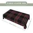 thumbnail image 2 of Textile Grid Geometric Plaid Rectangular Tablecloth 55"x70" with Lace Edge, Washable Durable Table Cover for Dining, Indoor Outdoor Home Restaurant Decor, 2 of 5