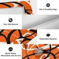 thumbnail image 6 of Outdoor Rug 3x5 ft Orange Black Circle Lines Outdoor Large Area Rug Non Slip Rubber Stripe Modern Abstract Art Front Door Mat RV Rug Carpet Patio Outdoor Rugs for Backyard Balcony Deck Porch Indoor, 6 of 9