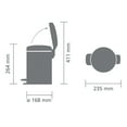 thumbnail image 3 of Brabantia NewIcon Step Can, 0.8 Gallon (3L), 3 of 4