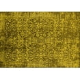 thumbnail image 1 of Ahgly Company Machine Washable Indoor Rectangle Oriental Yellow Industrial Area Rugs, 2' x 4', 1 of 4