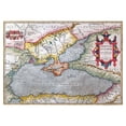 thumbnail image 3 of Ortelius 18x14 Black Modern Framed Museum Art Print Titled - Ancient Black Sea Romania Greece Turkey, 3 of 5
