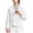 White, variant on Women's Retro Chinese Frog Button Wrap Tops Casual Floral Embroidered Shirts Summer Long Sleeve Beach Vacation Blouses Red M