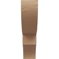 thumbnail image 2 of 7"W x 28"D x 28"H Thin Ridgewood Rough Cedar Woodgrain TimberThane Corbel, Primed Tan, 2 of 6