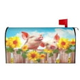 thumbnail image 2 of PHELIKA 3D Pigs Sunflower Hanging On Fence Welcome Magnetic Mailbox Covers Standard Size 21"H x 18"W, 2 of 8