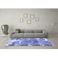 thumbnail image 3 of Ahgly Company Machine Washable Indoor Rectangle Abstract Blue Modern Area Rugs, 2' x 5', 3 of 4