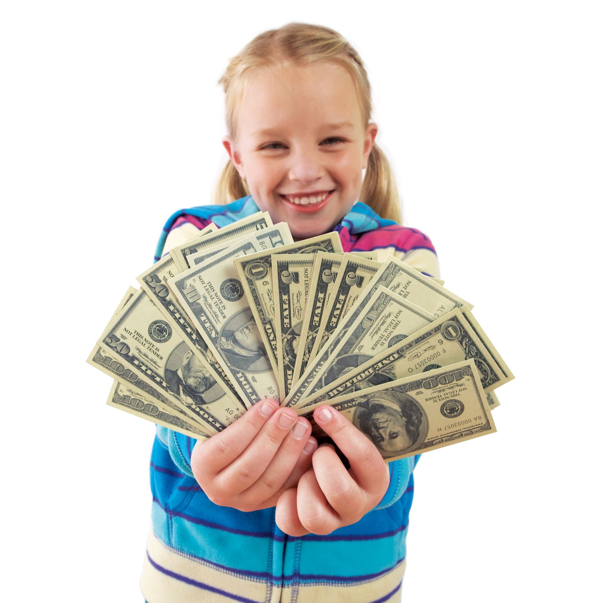 Educational Insights Deluxe Play Money Set - Coins and Bills for Kids