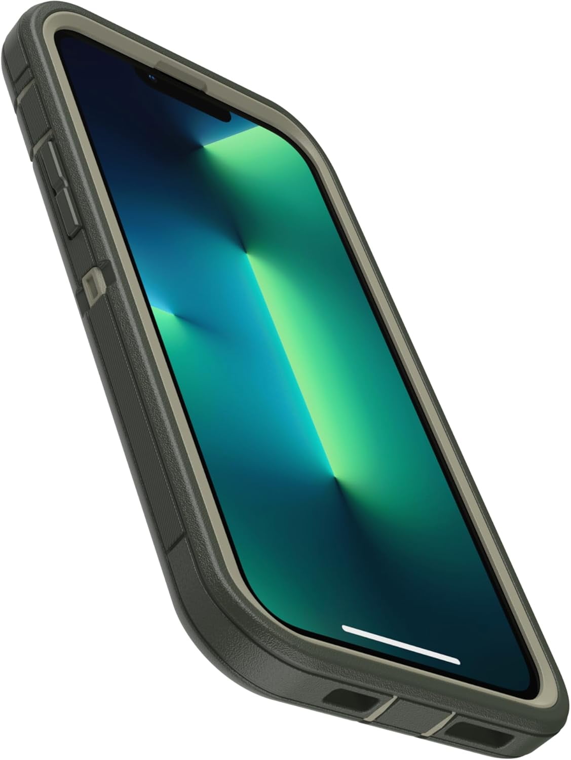 OtterBox iPhone 13 Pro Max & iPhone 12 Pro Max (Only) - Defender Series Pro Case - Lichen the Trek (Green) - Case Only - Screenless Edition - Non-Retail Packaging