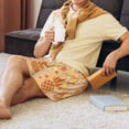 thumbnail image 6 of Kdxio Pineapples Print Mens Sleep Shorts Bottoms Soft Comfy Pajama Wear Pants with Drawstring Pockets, 6 of 7