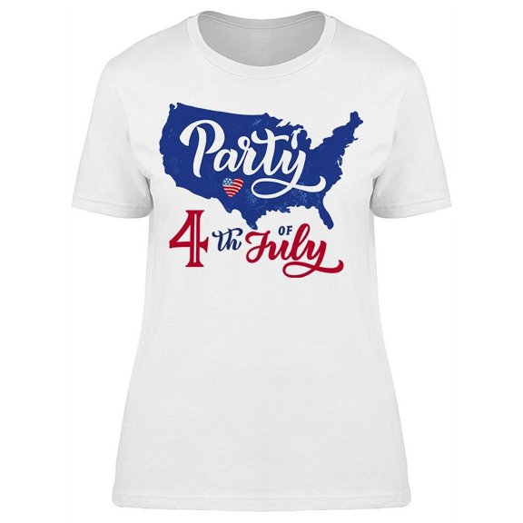 Party, 4th Of July T-Shirt Women -Image by Shutterstock, Female x-Large