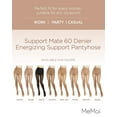 thumbnail image 2 of MeMoi Support Mate 60 Denier Energizing Support Pantyhose - Womens - Female, Medium, Naturel, 2 of 12