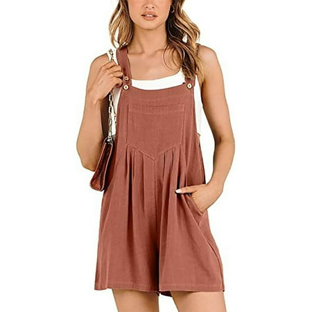 

Loose Rompers for Women Women s Summer Casual Jumpsuit Overalls Short Overalls Loose Linen Jumpsuit Beach Wear Travel Resort Wear Plus Wide-Legged Summer Jumpsuits for Women 2024 High Waist Comfy Com