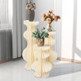 thumbnail image 2 of Dwellnix Curved Flower Stand, 30cm Round Cardboard Plant Holder, Decorative Tabletop Display for Indoor Plants & Succulents, 2 of 6