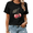 Black, variant on Vintage Cherry Graphic Tees Womans T-shirt Black/White S-5XL Shirts Retro Fruit Tops