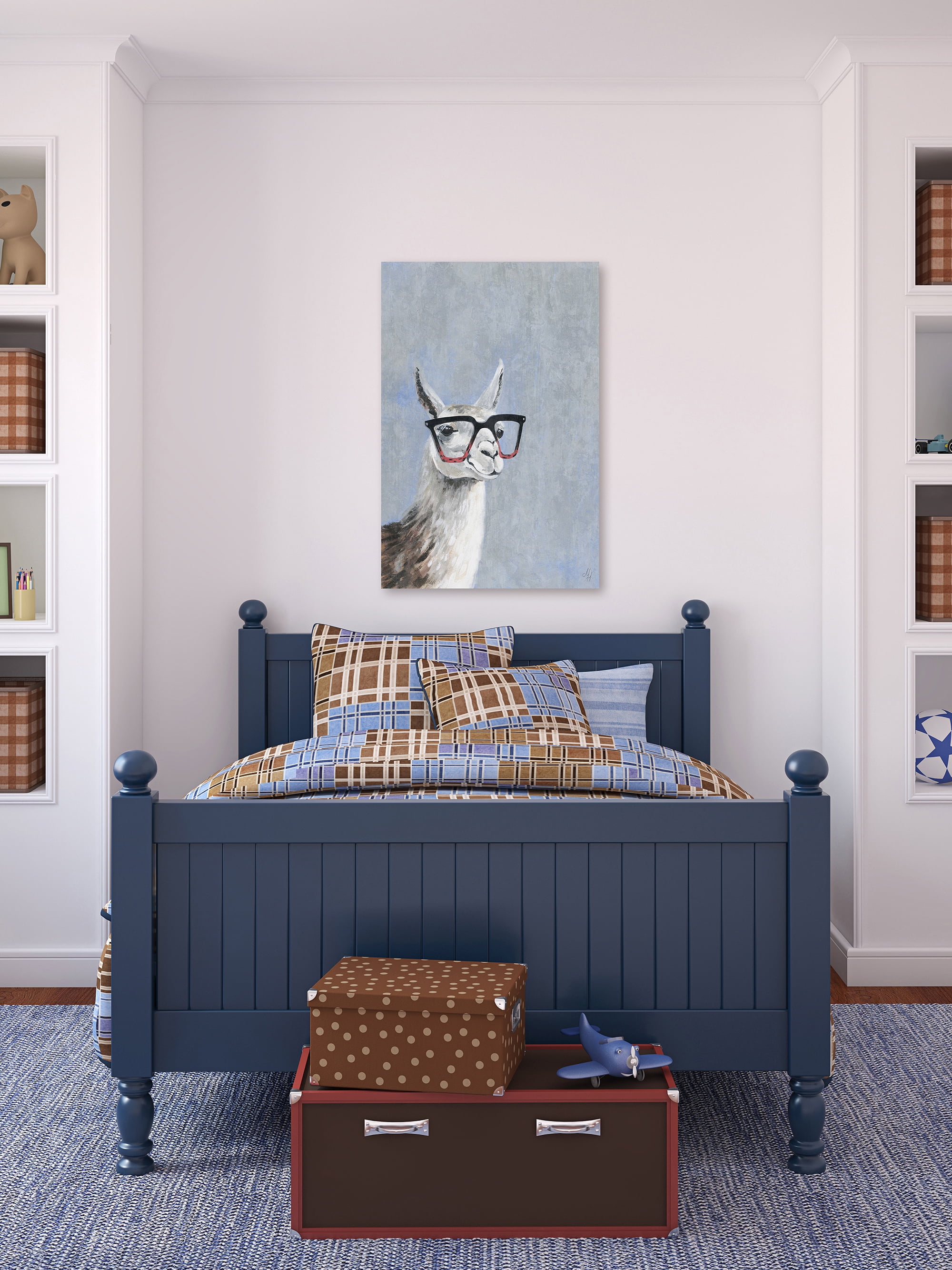 Marmont Hill Smart Llama IV Canvas Wall Art