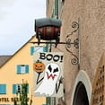thumbnail image 2 of Halloween Garden Flags 12x18 Double Sided Boo Ghost Fall Garden Flag Welcome Halloween Yard Flag Decorations Outdoor Indoor for Farmhouse Porch, 2 of 6