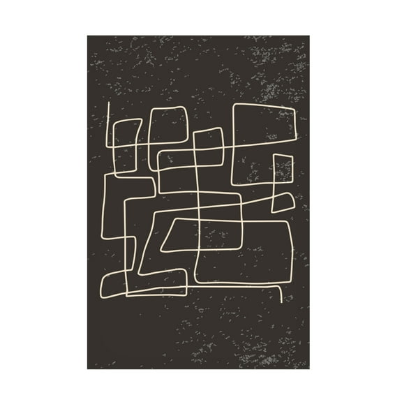 Trademark Fine Art jay stanley Black and White Lines 2 Canvas Wall Art