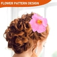 thumbnail image 4 of 9 pinzas para el pelo con flores hawaianas, pinzas multicolores con flores de plumeria, pinzas para el pelo con flores de playa para recuerdos de boda., 4 of 8