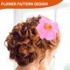 thumbnail image 4 of 9 pinzas para el pelo con flores hawaianas, pinzas multicolores con flores de plumeria, pinzas para el pelo con flores de playa para recuerdos de boda., 4 of 8