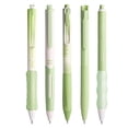 thumbnail image 2 of 5 Count Gel Ink Pen Set, 0.5mm Fine Point, Smooth Writing No Smear Pens, Retractable Black Ink Pens for Journaling, Aesthetic Office Supplies, Class Note-Taking (Green), 2 of 8